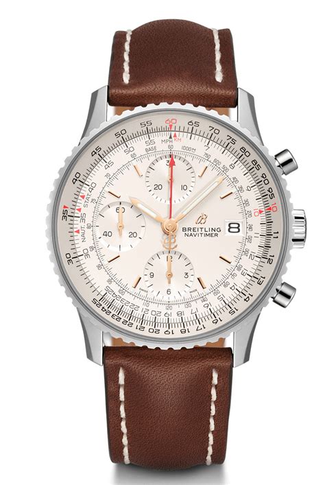 breitling brown band navitimer|breitling navitimer models.